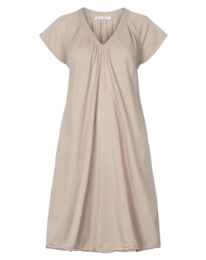 Divine Cotton V-Neck Short Kjole - Rabens Saloner